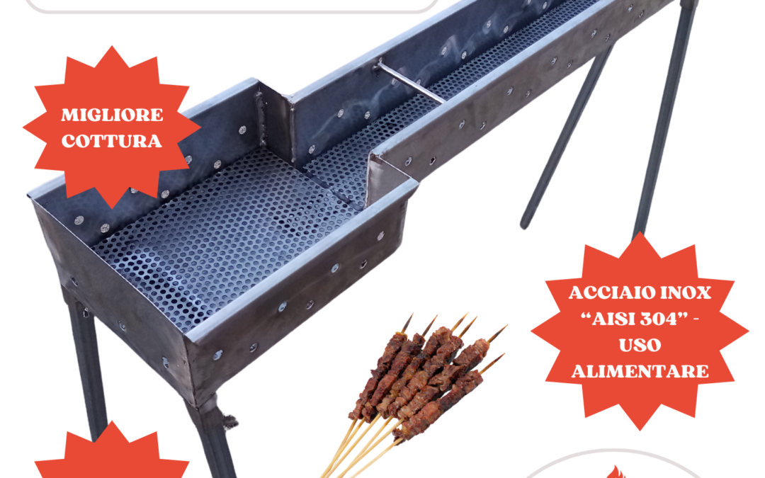 – FORNACELLA + BRACIERE INOX